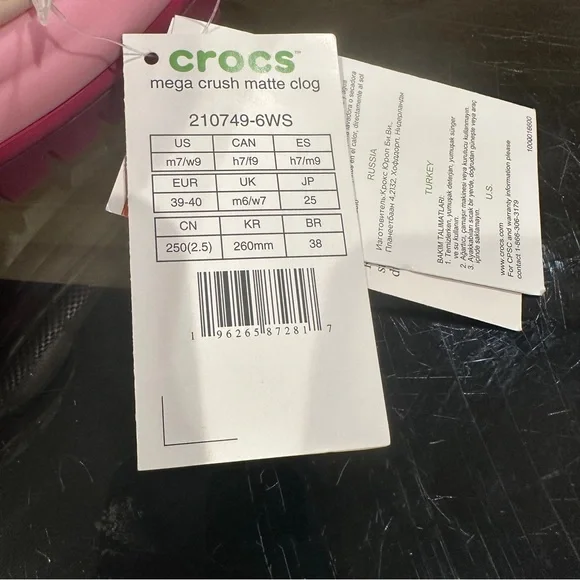 CROCS Mega Crush Matte Clog in Pink - Picture 5 of 5
